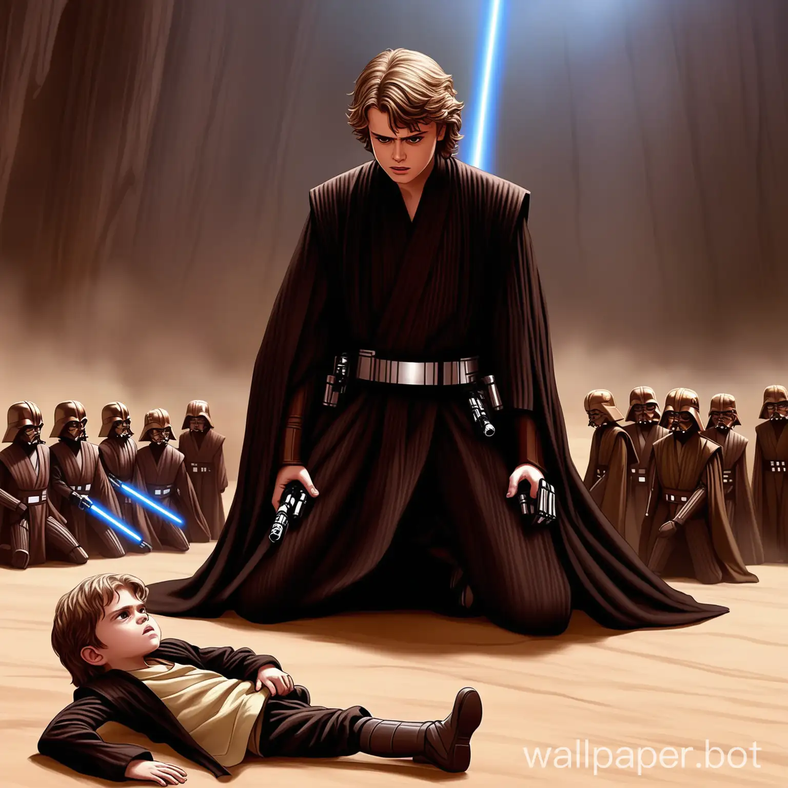 anakin killing the younglings in star wars