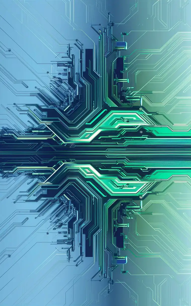 abstract computer technology feeling circuit diagram light background