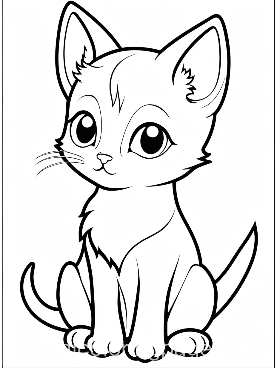 Cute-Kitten-Coloring-Page-Kawaii-Style-for-Kids