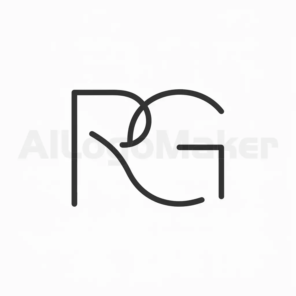 a logo design,with the text "R&G
", main symbol:R&G,Minimalistic,be used in Others industry,clear background