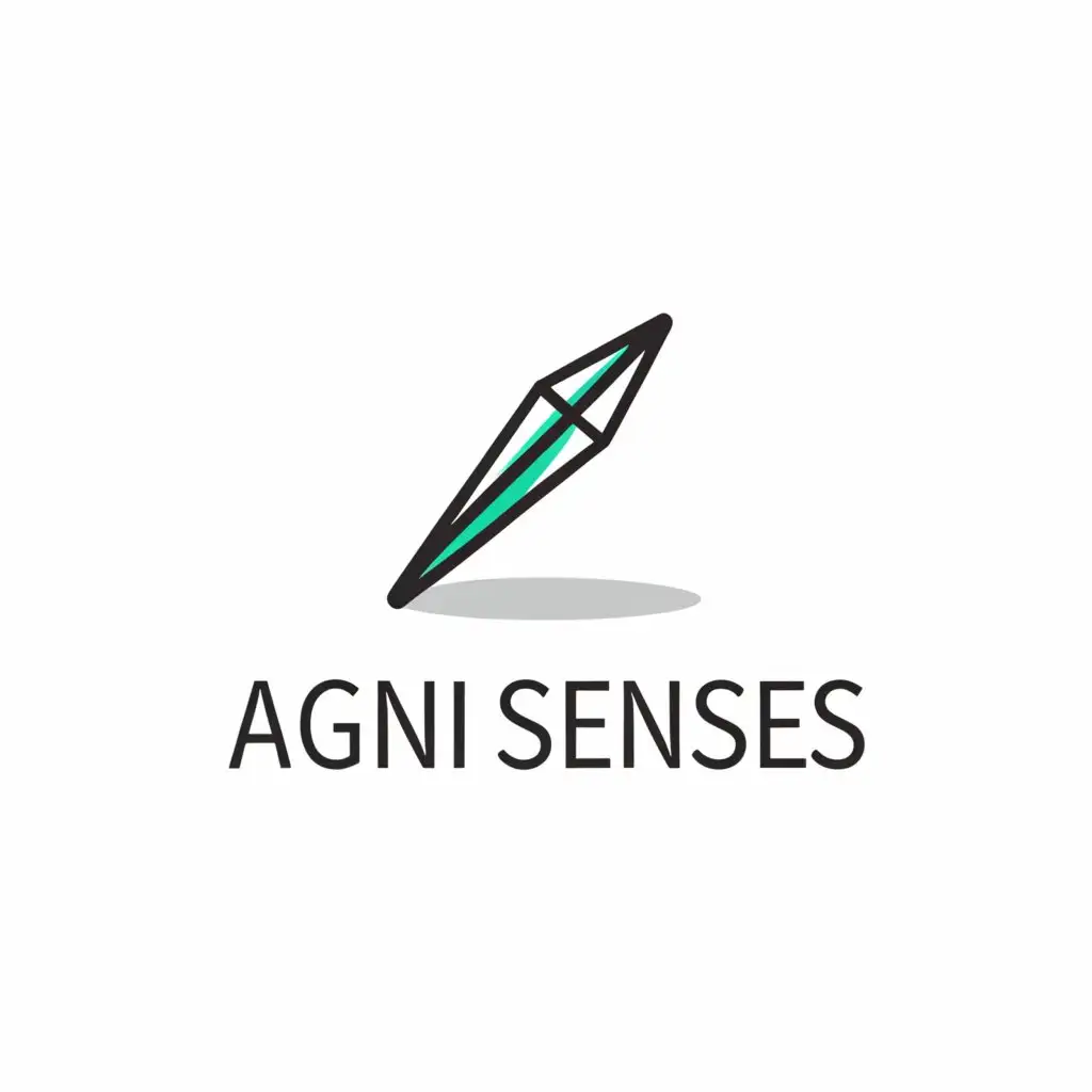 a logo design,with the text "AGNI SENSES", main symbol:Styluses,Moderate,be used in Technology industry,clear background
