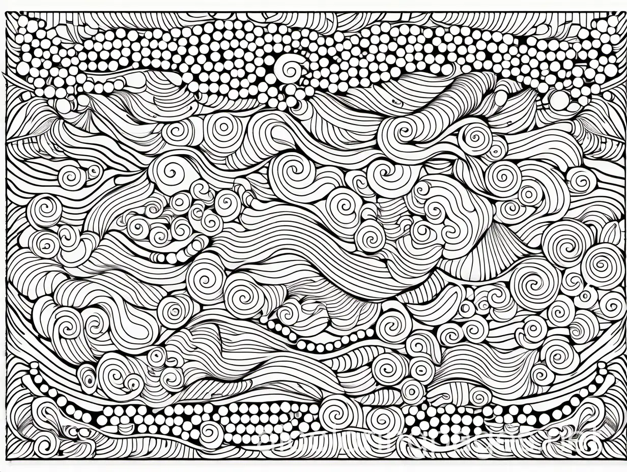 Handmade beads, Coloring Page, black and white, line art, white background, Simplicity, Ample White Space. The background of the coloring page is plain white to make it easy for young children to color within the lines. The outlines of all the subjects are easy to distinguish, making it simple for kids to color without too much difficulty