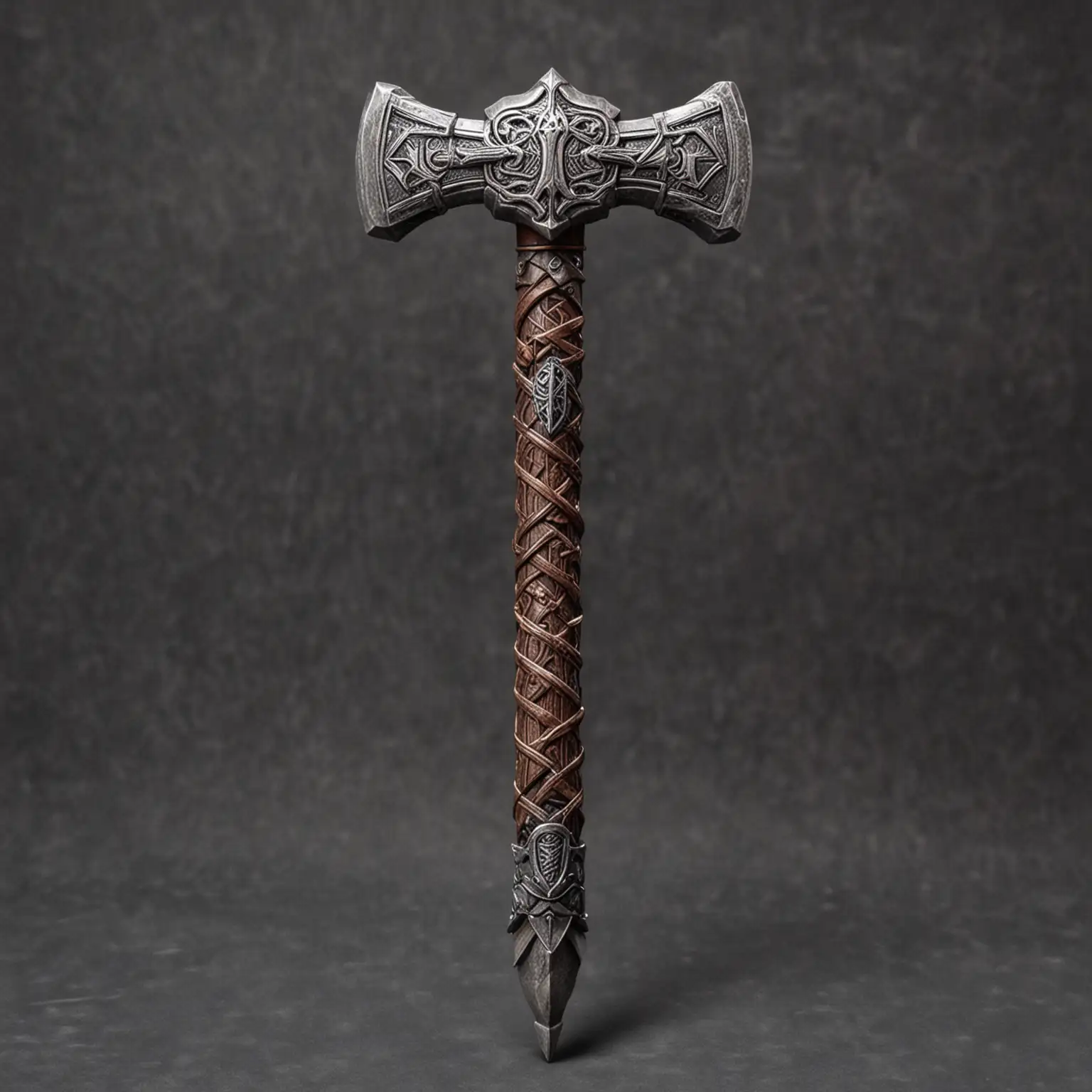 Mighty-Fantasy-War-Hammer-of-Thor-with-Spiked-Head-and-Long-Handle