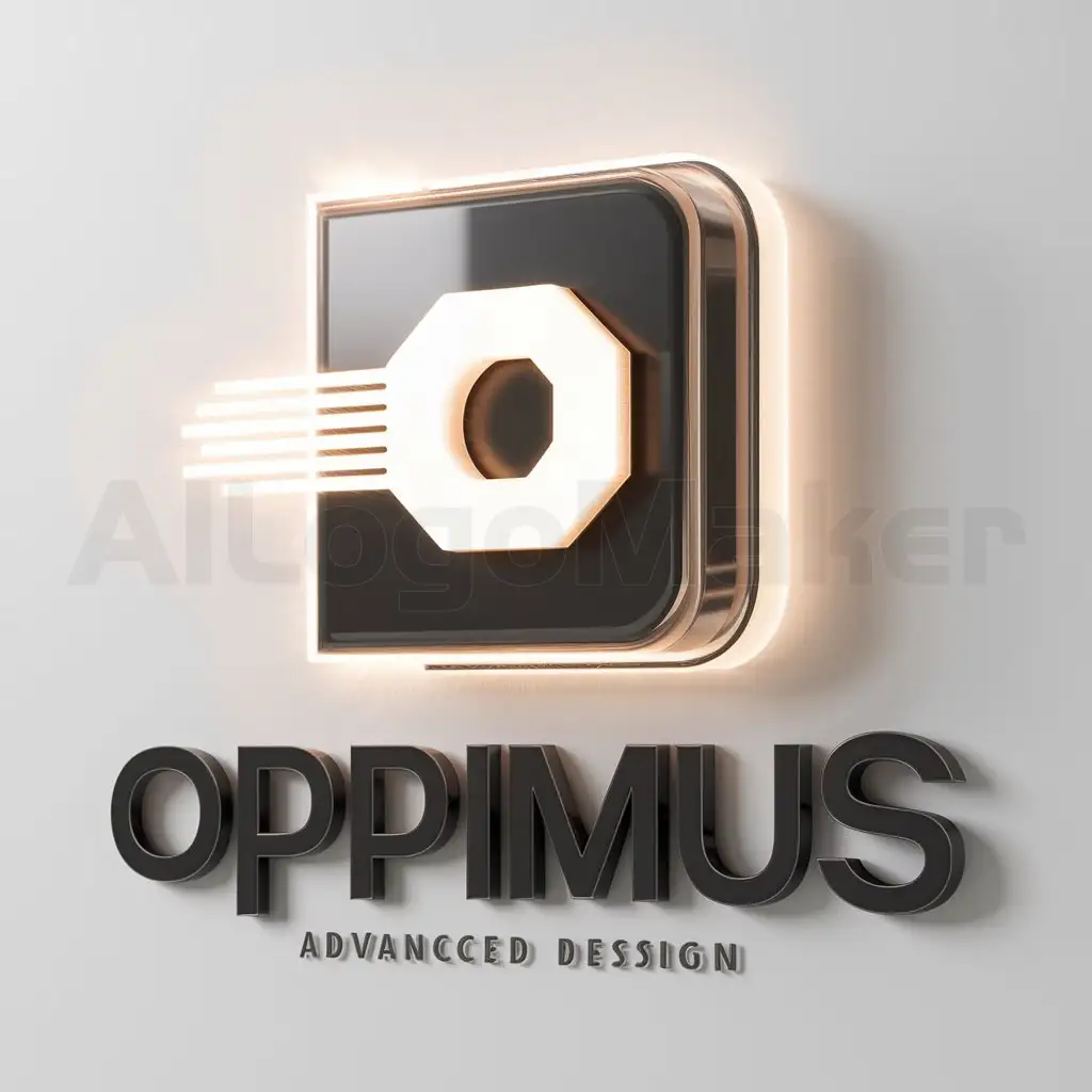 Logo-Design-for-OPPIMUS-3D-Display-Symbol-on-Clear-Background