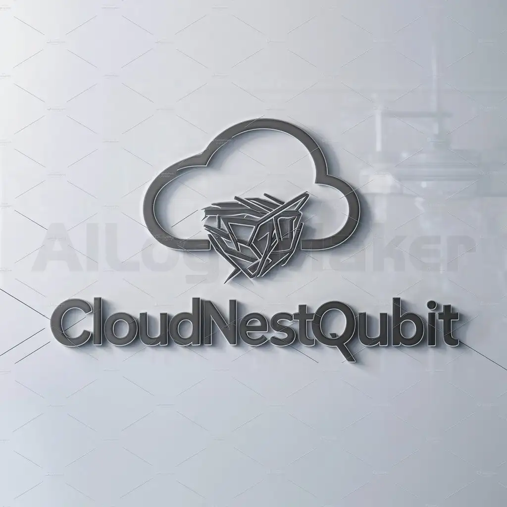 a logo design,with the text "cloudnestqubit", main symbol:cloudnestqubit,Moderate,be used in Technology industry,clear background