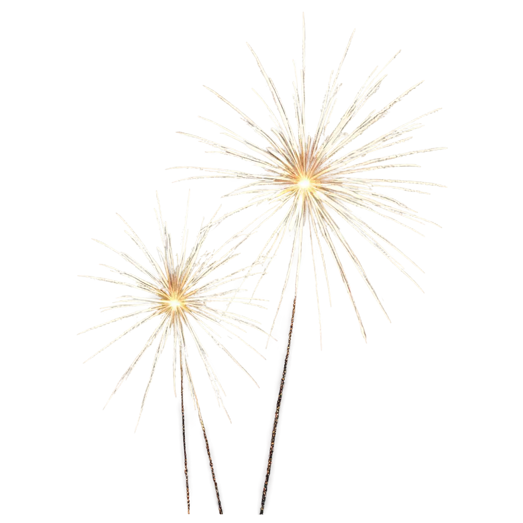 fireworks
white and golden
