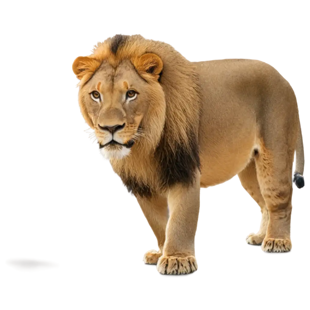 Majestic-Lion-PNG-Roaring-Beauty-Captured-in-High-Quality-Format