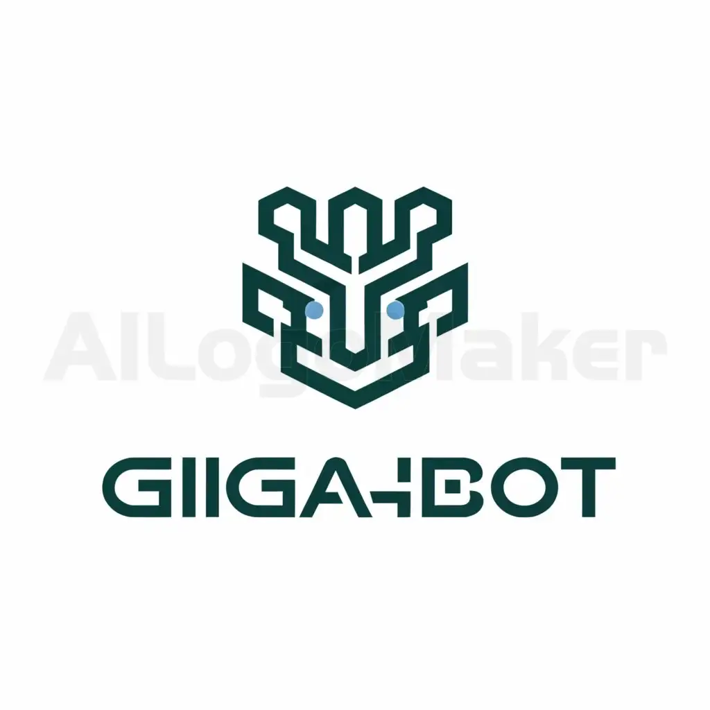 a logo design,with the text "GigaBOT", main symbol:gigachat,Moderate,be used in Technology industry,clear background