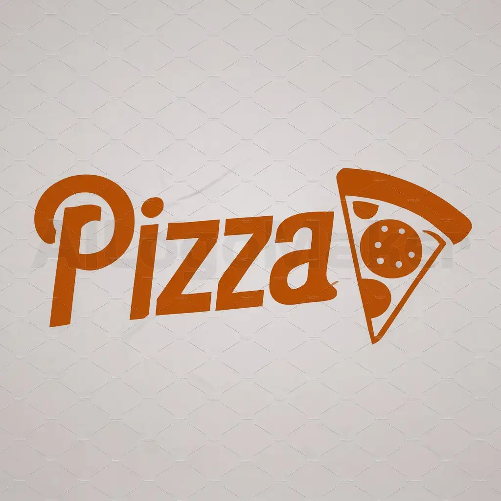 a logo design,with the text "pizza", main symbol:pizza,Moderate,clear background