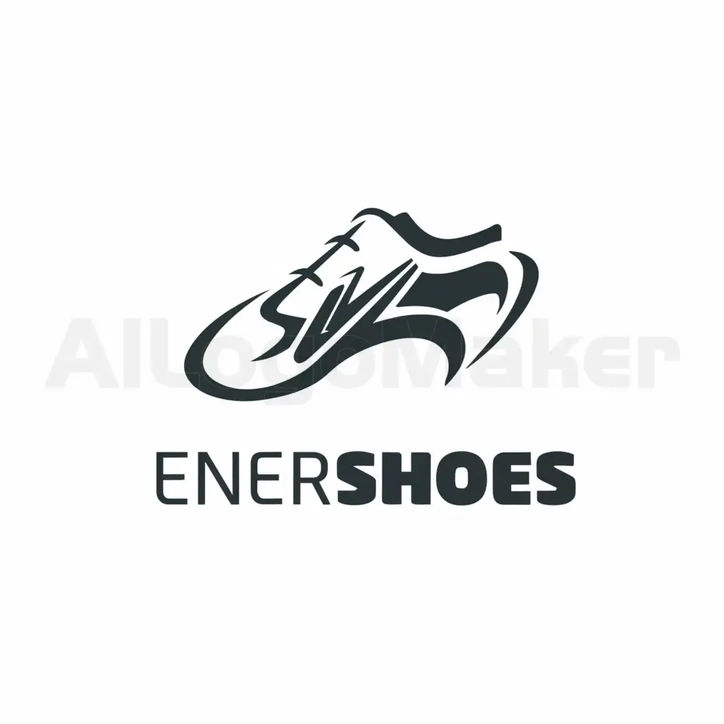 a logo design,with the text "EnerShoes", main symbol:shoe,Moderate,be used in Technology industry,clear background