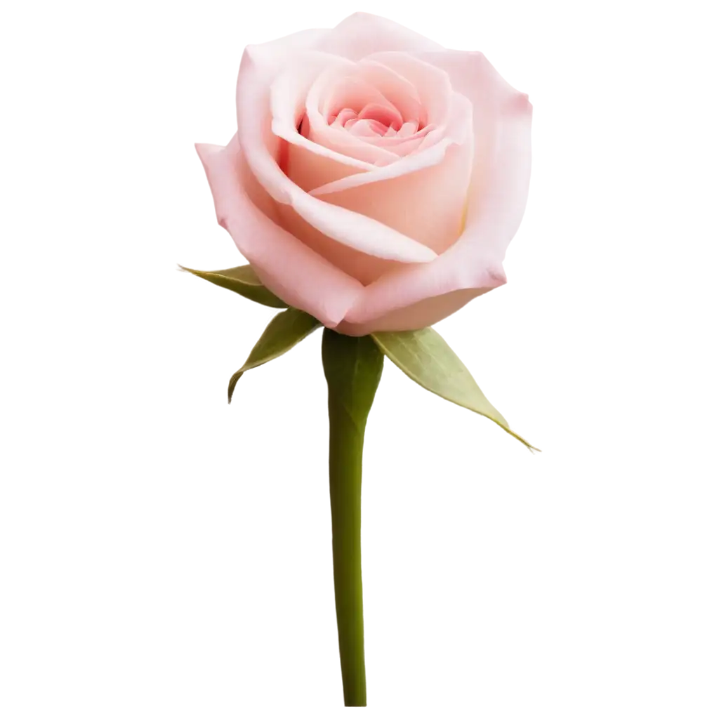 closeup of light pink rose