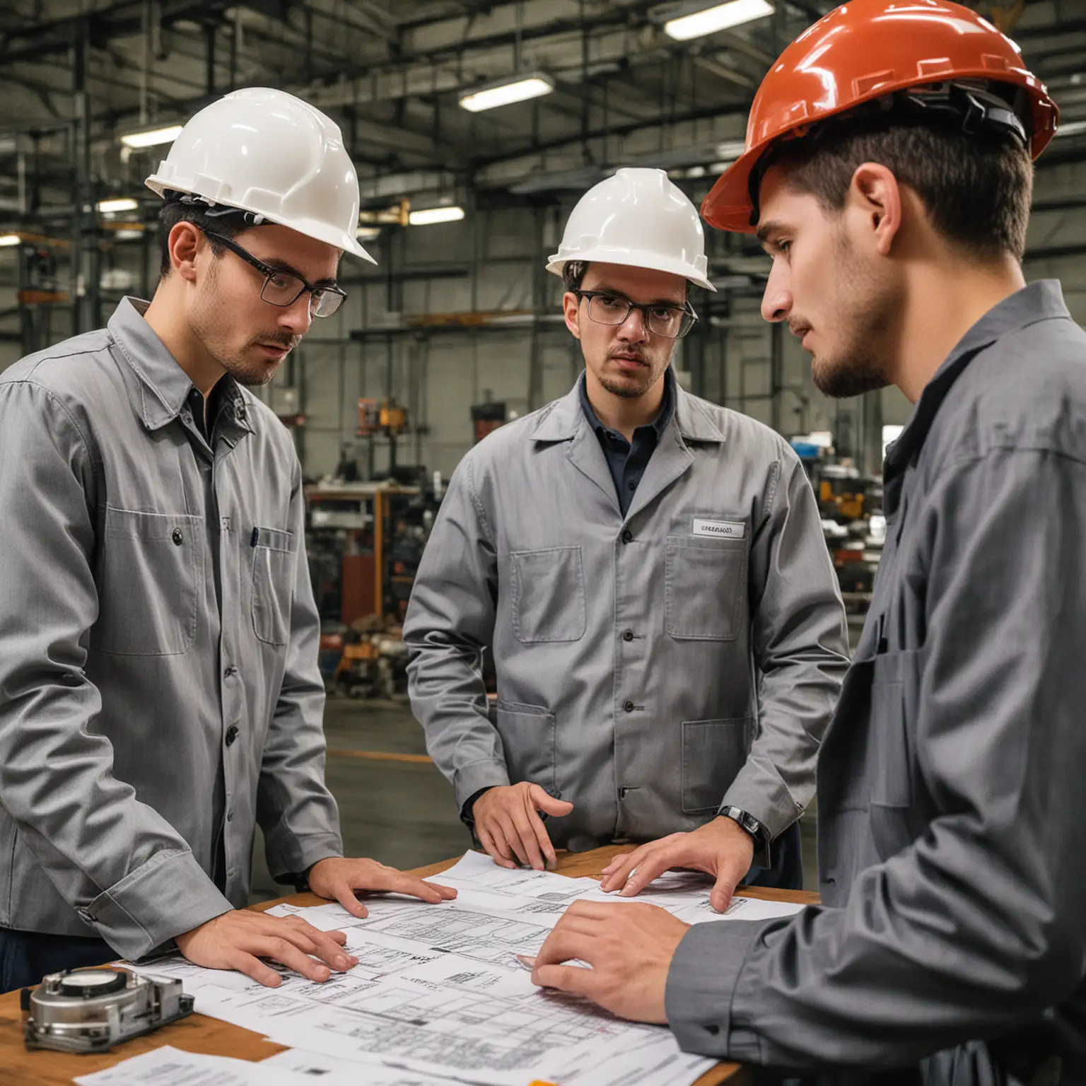 Manufacturing engineers under discussion