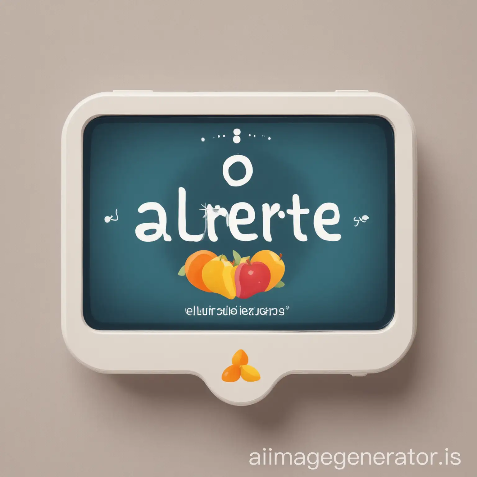 a logo intended to promote healthy habits to counteract digital screens. this logo would be used for an association called alerte ecran, which allows families to reconnect with more fraternal and less digital ties.