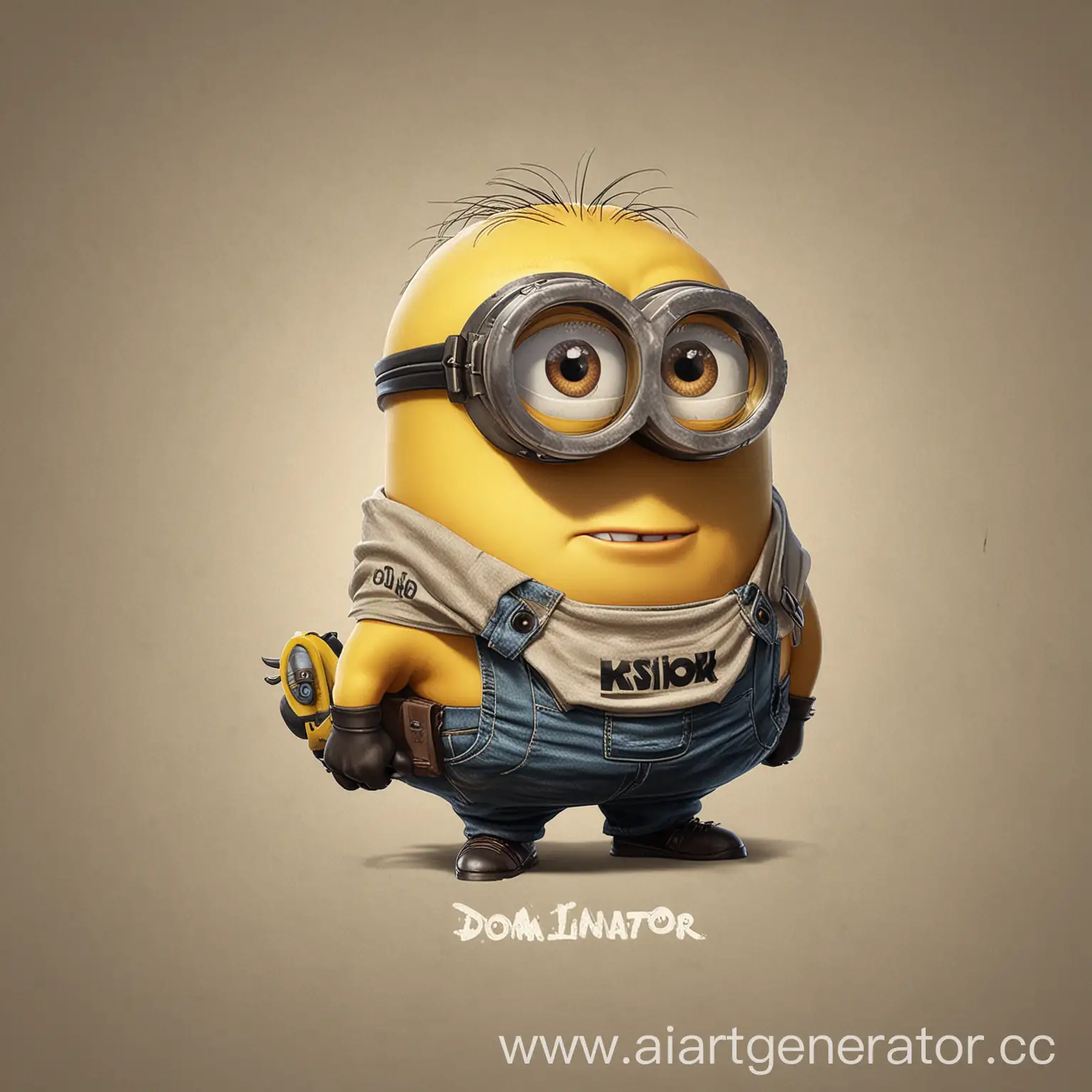 Yellow-Minion-Chubby-TShirt-Inscription-Dominator-Kisok