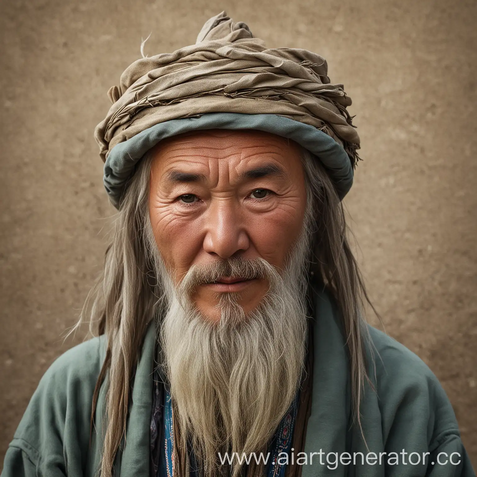 Kazakh-Sage-Old-Man-in-Traditional-Attire