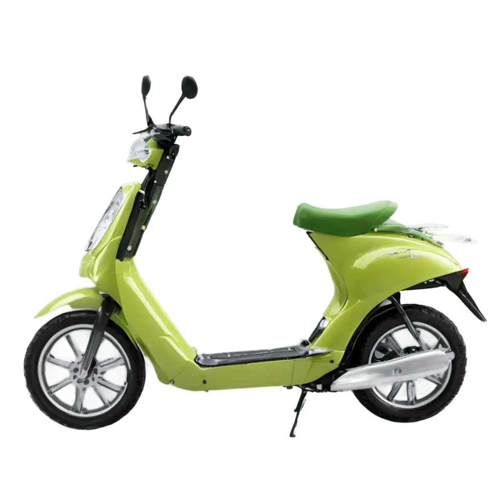 create realism scooty fully made with vegetables and fruits