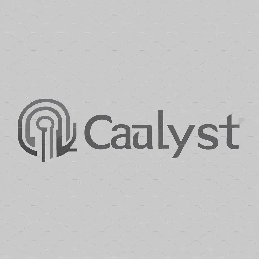 a logo design,with the text "Catalyst", main symbol:Catalyst Modern Minimalist Logo concept:,Moderate,be used in cyber security industry,clear background