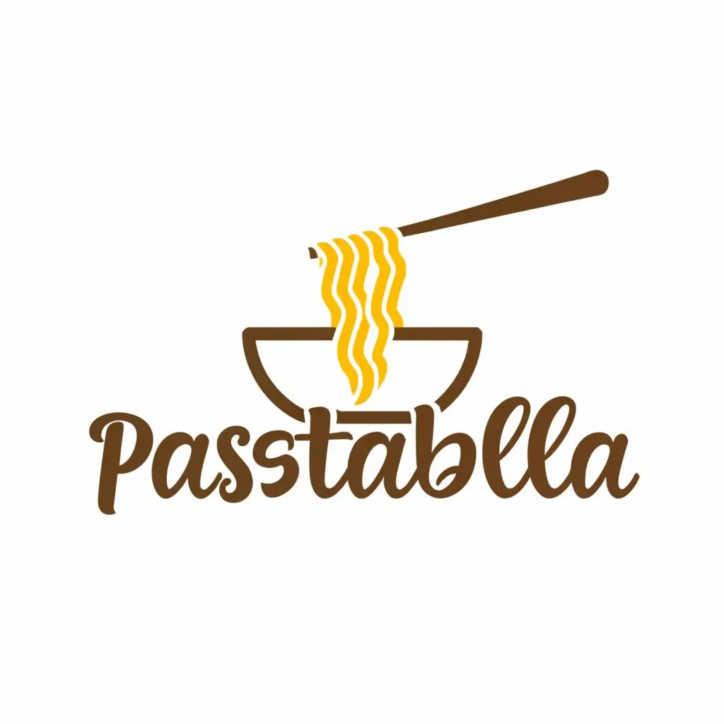 a logo design,with the text "pastabella", main symbol:pasta,complex,be used in Restaurant industry,clear background
