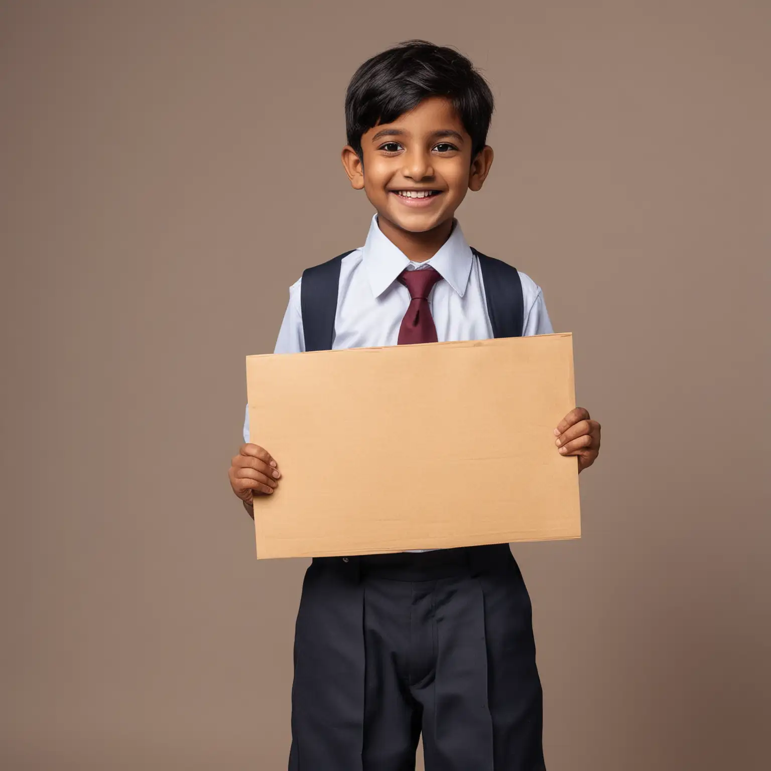 Cheerful-Indian-Schoolboy-Holding-Blank-Placard