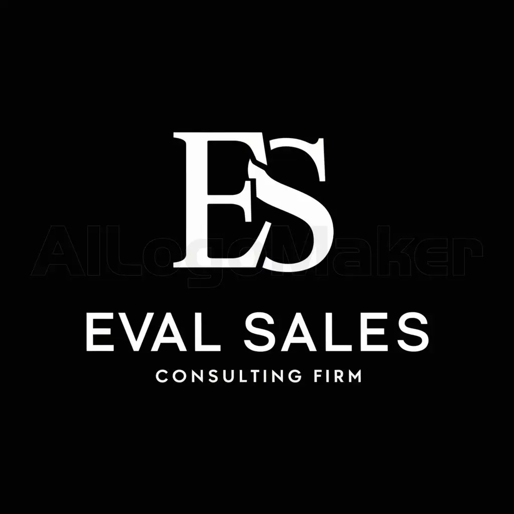 a logo design,with the text "Eval Sales", main symbol:Eval Sales,Moderate,be used in consulting industry,clear background