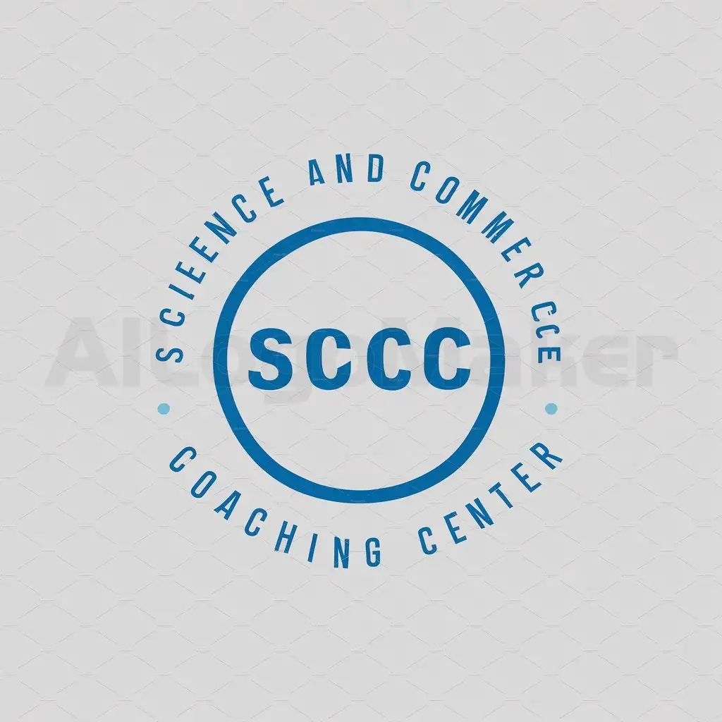 a logo design,with the text "Science and Commerce Coaching Center", main symbol:Circle,Moderate,be used in Education industry,clear background