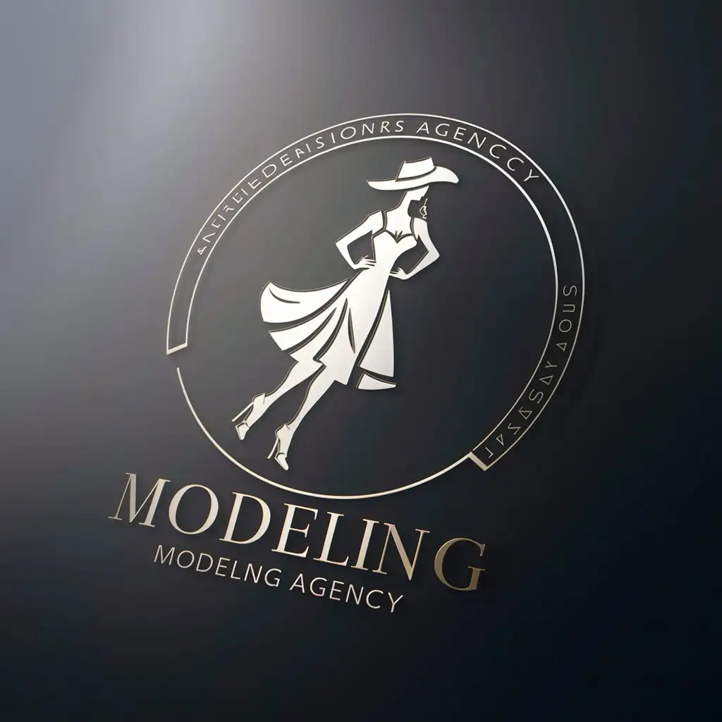 Красивый логотип для модельного агентства
