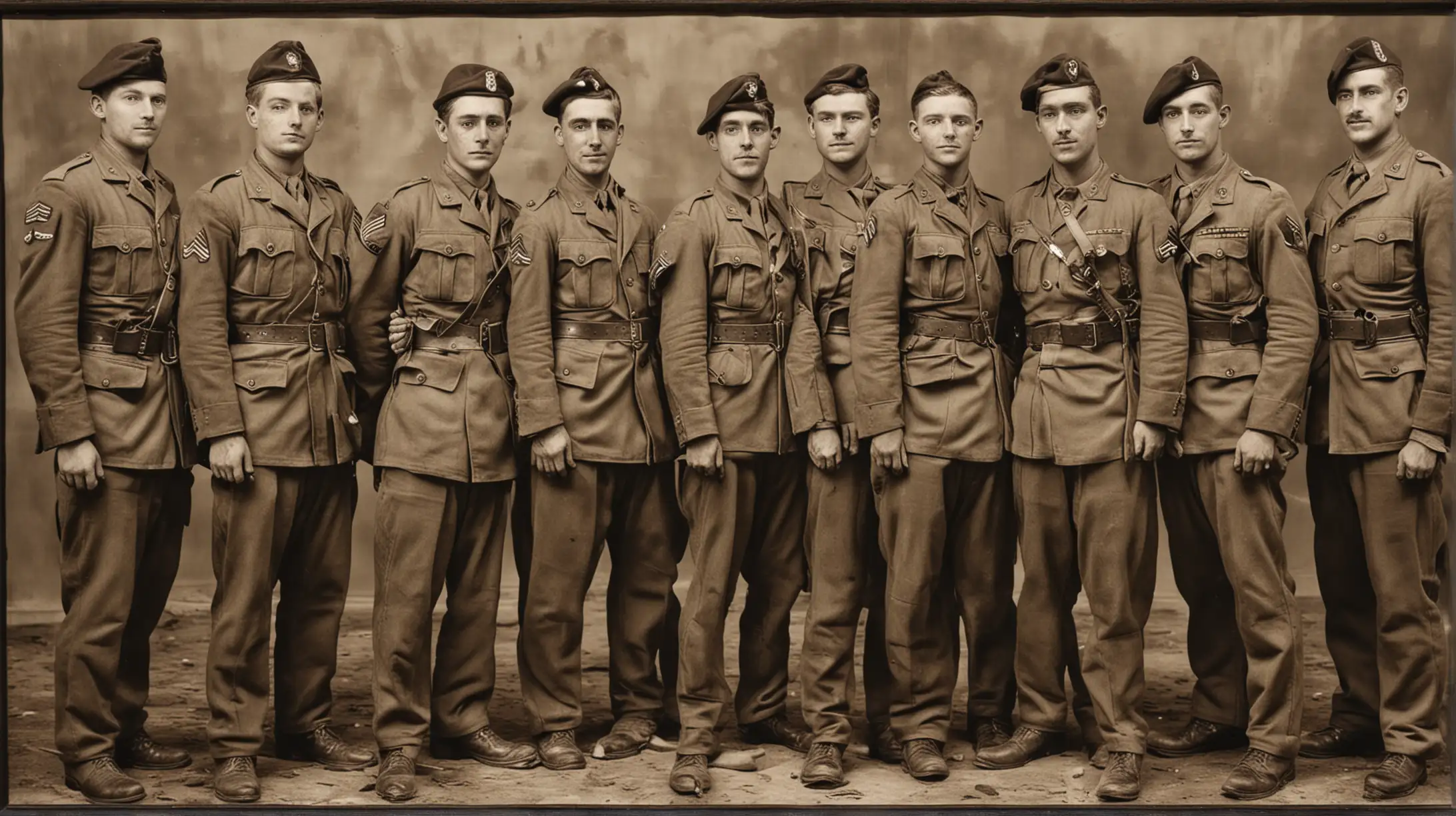 Brothers in Arms
Display a group photo of Ryan with his fellow soldiers, symbolizing the bonds of brotherhood forged in combat.
Caption: "United by duty and honor: Ryan and his brothers-in-arms, bound together by the crucible of war.