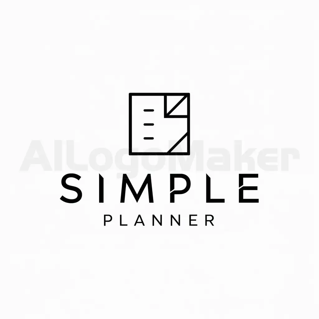 LOGO-Design-For-Simple-Planner-Minimalistic-Task-and-Project-Symbol