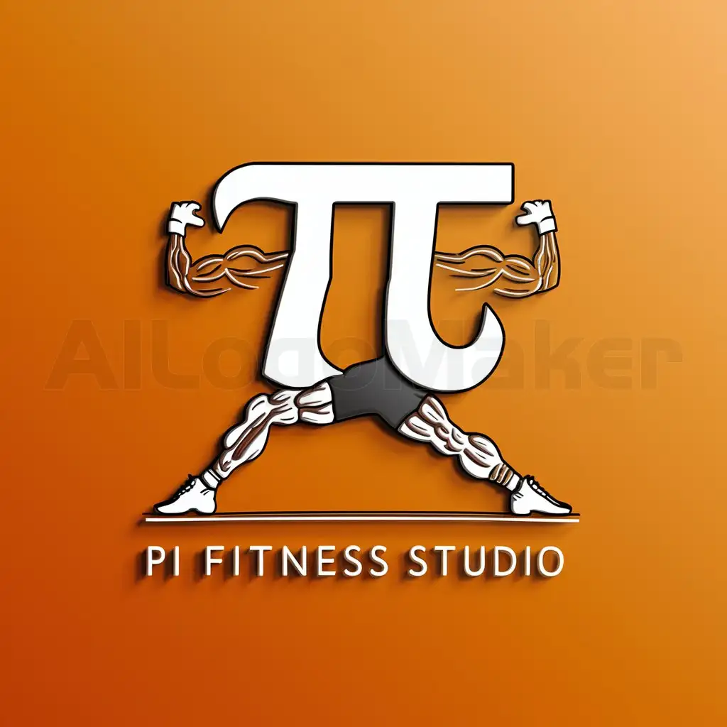 LOGO-Design-for-Pi-Fitness-Studio-Dynamic-Symbol-with-Athletic-Build-and-Fitness-Accessories