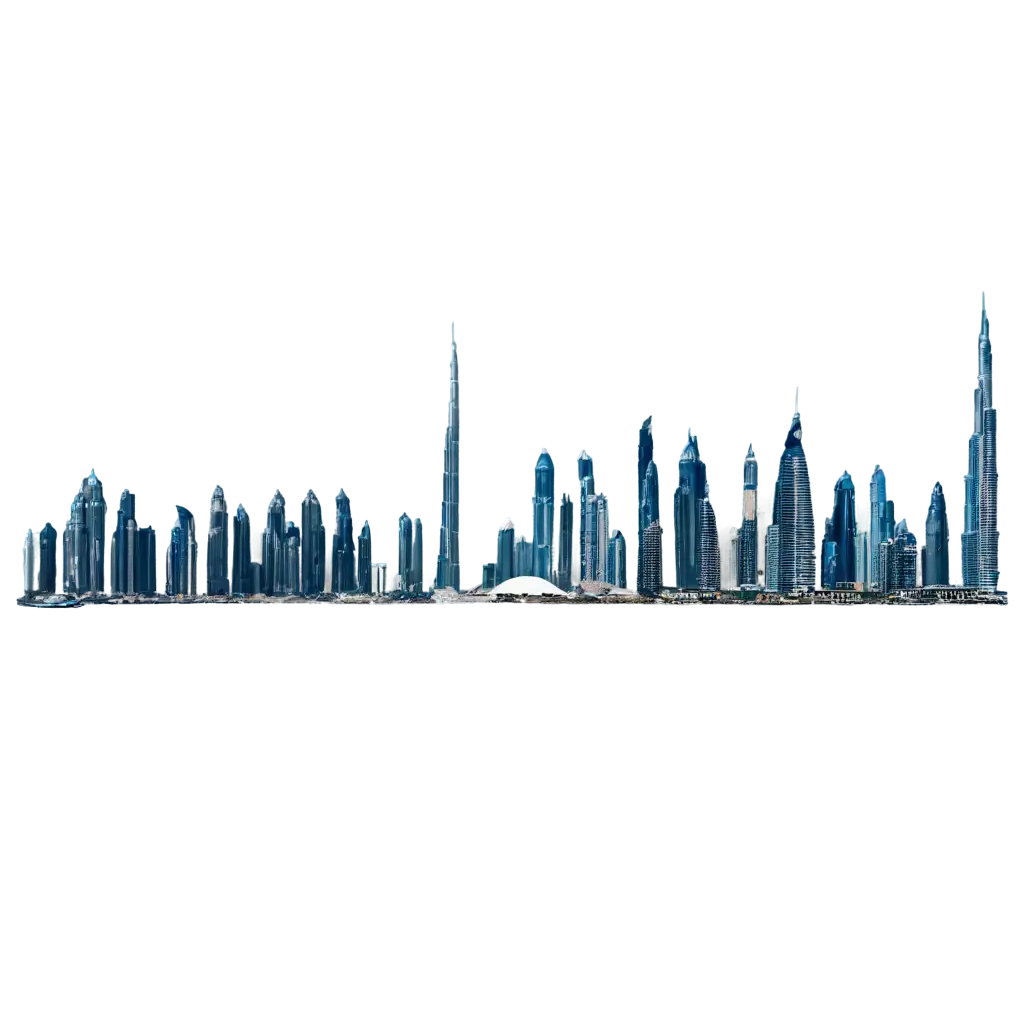 Stunning-Dubai-Skyline-PNG-Explore-the-Majestic-Beauty-in-High-Quality