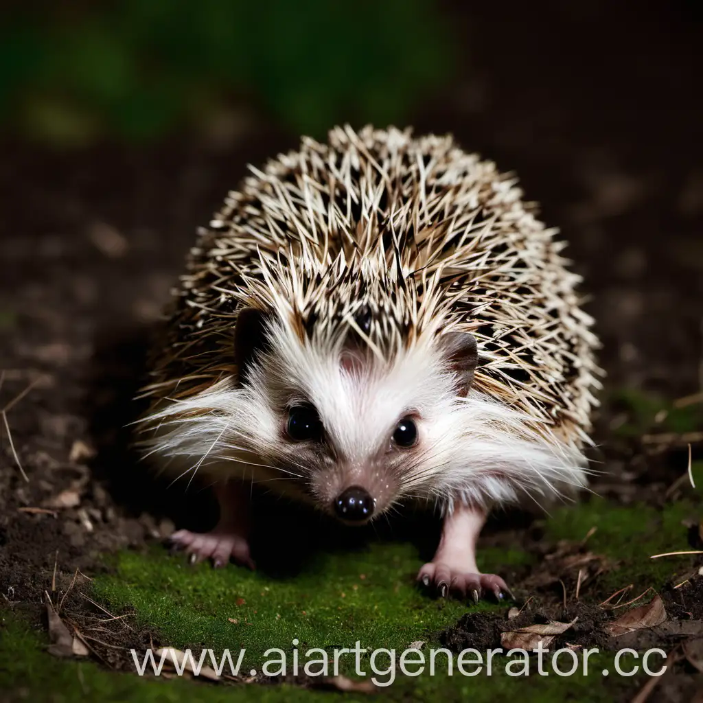 Adorable-Hedgehog-Hiding-in-Enchanting-Forest-Scene