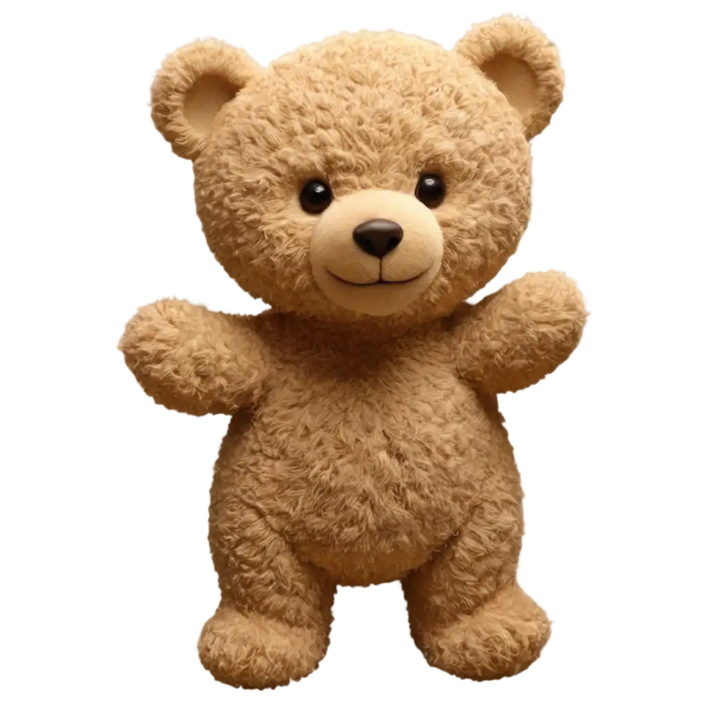 A 3D picture of a teddy bear