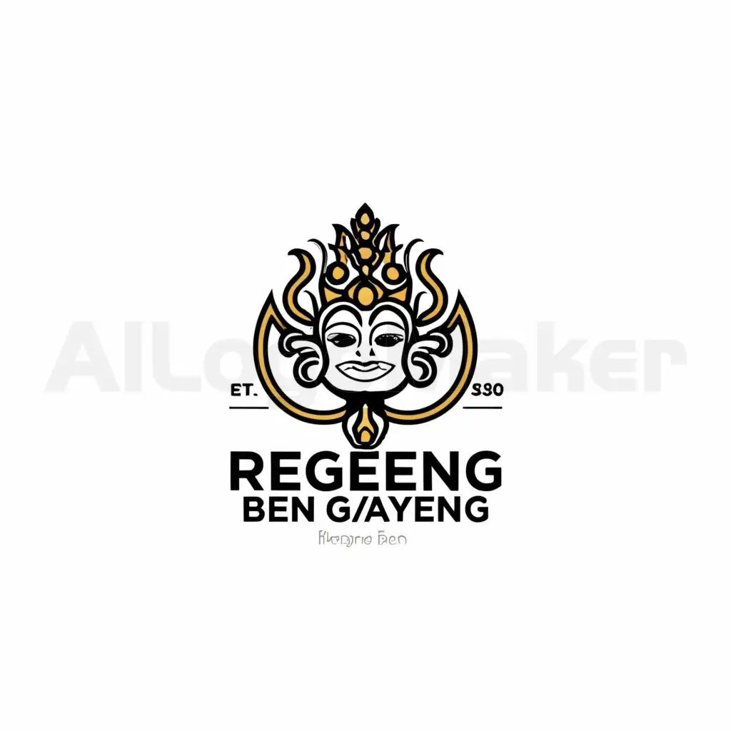 a logo design,with the text "regeng ben gayeng", main symbol:wayang, konfercab vi, pc gp ansor kabupaten magelang,Moderate,be used in Nonprofit industry,clear background