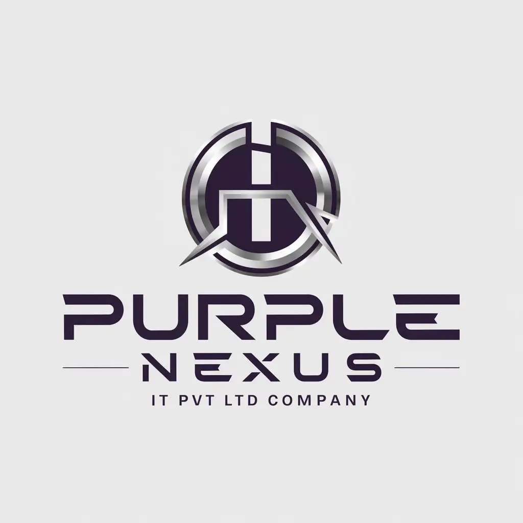 a logo design,with the text "Purple Nexus", main symbol:IT Pvt LTD Company,complex,be used in Technology industry,clear background