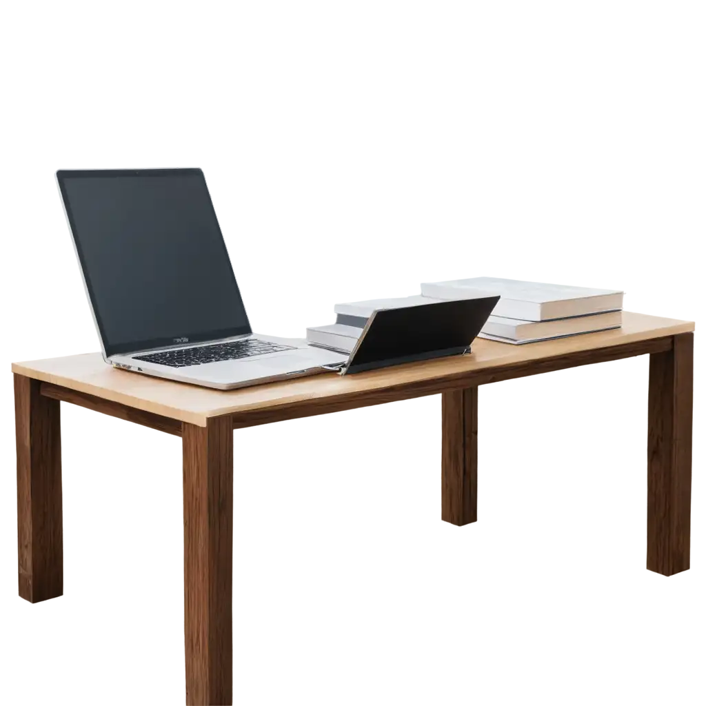 Table, book, computer