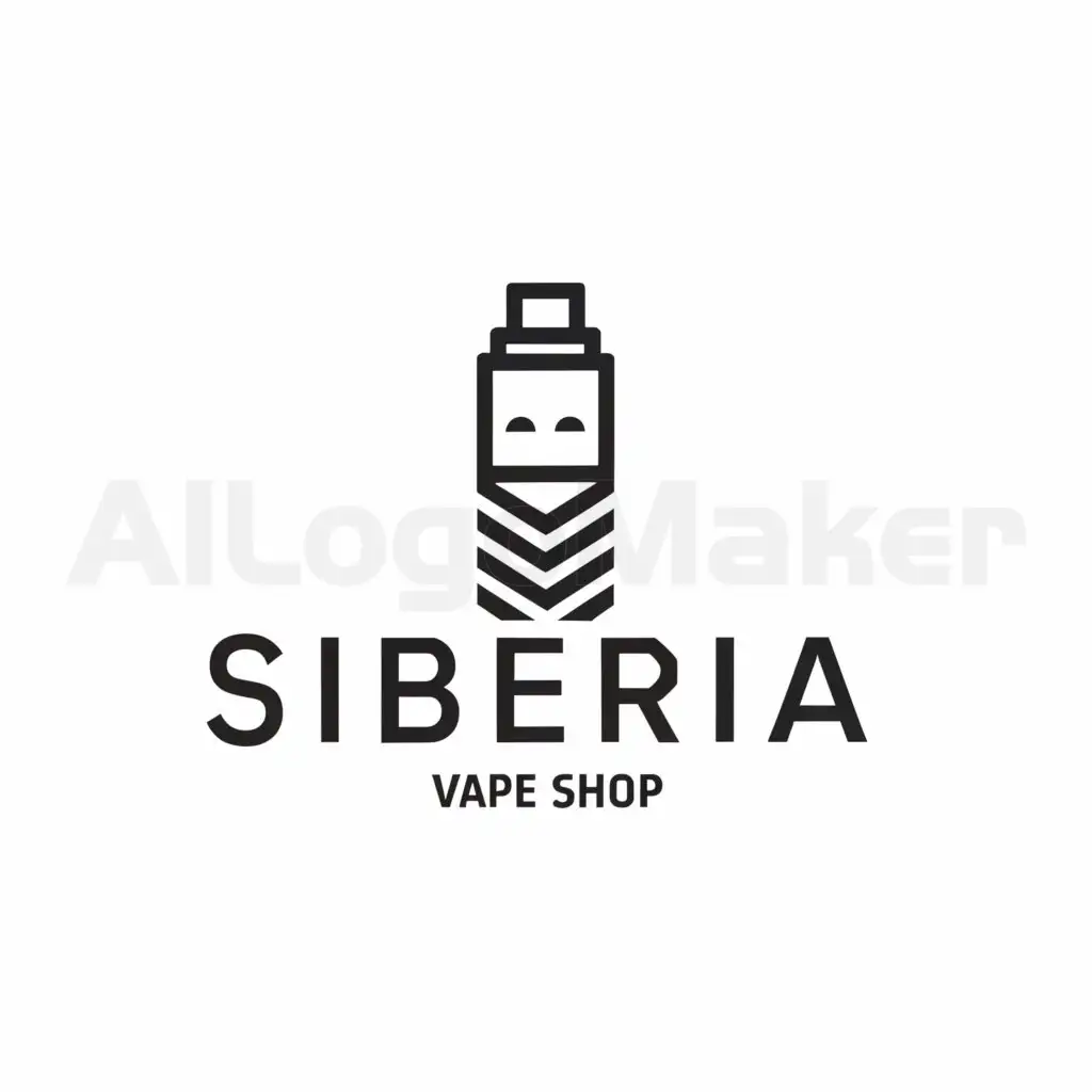 LOGO-Design-for-Siberia-Vape-Shop-Minimalistic-and-Clear-Background