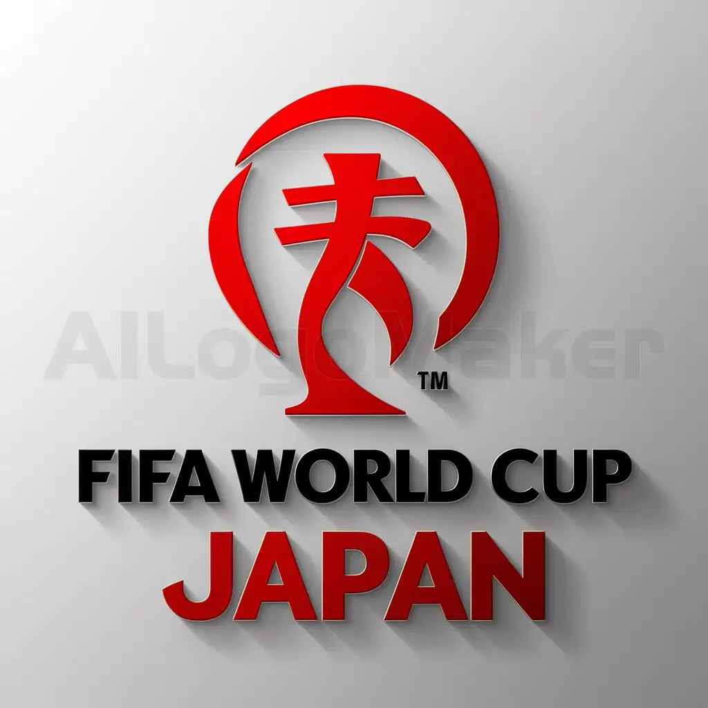 a logo design,with the text "FIFA WORLD CUP JAPAN", main symbol:JAPAN,Moderate,be used in Sports Fitness industry,clear background