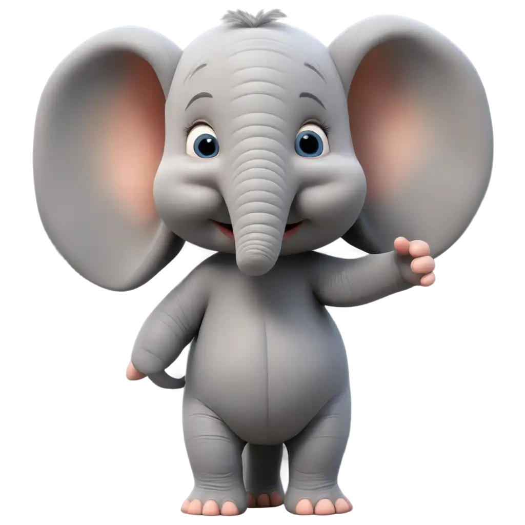 a cute elephant baby cartoon