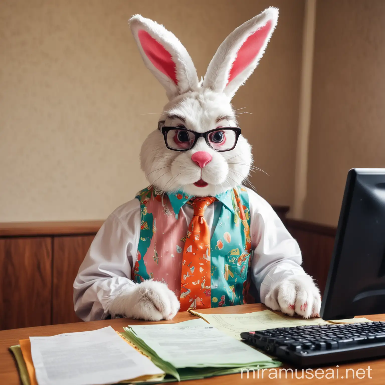 Easter Bunny as Civil Information Specialist