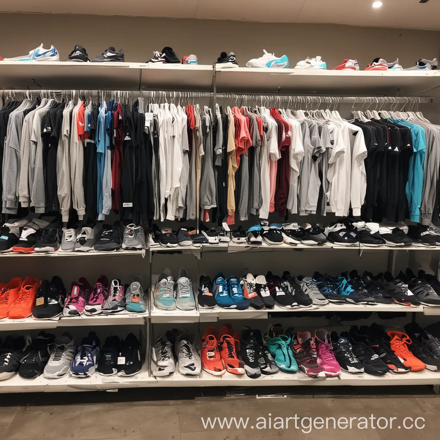 магазин одежды Nike и Adidas