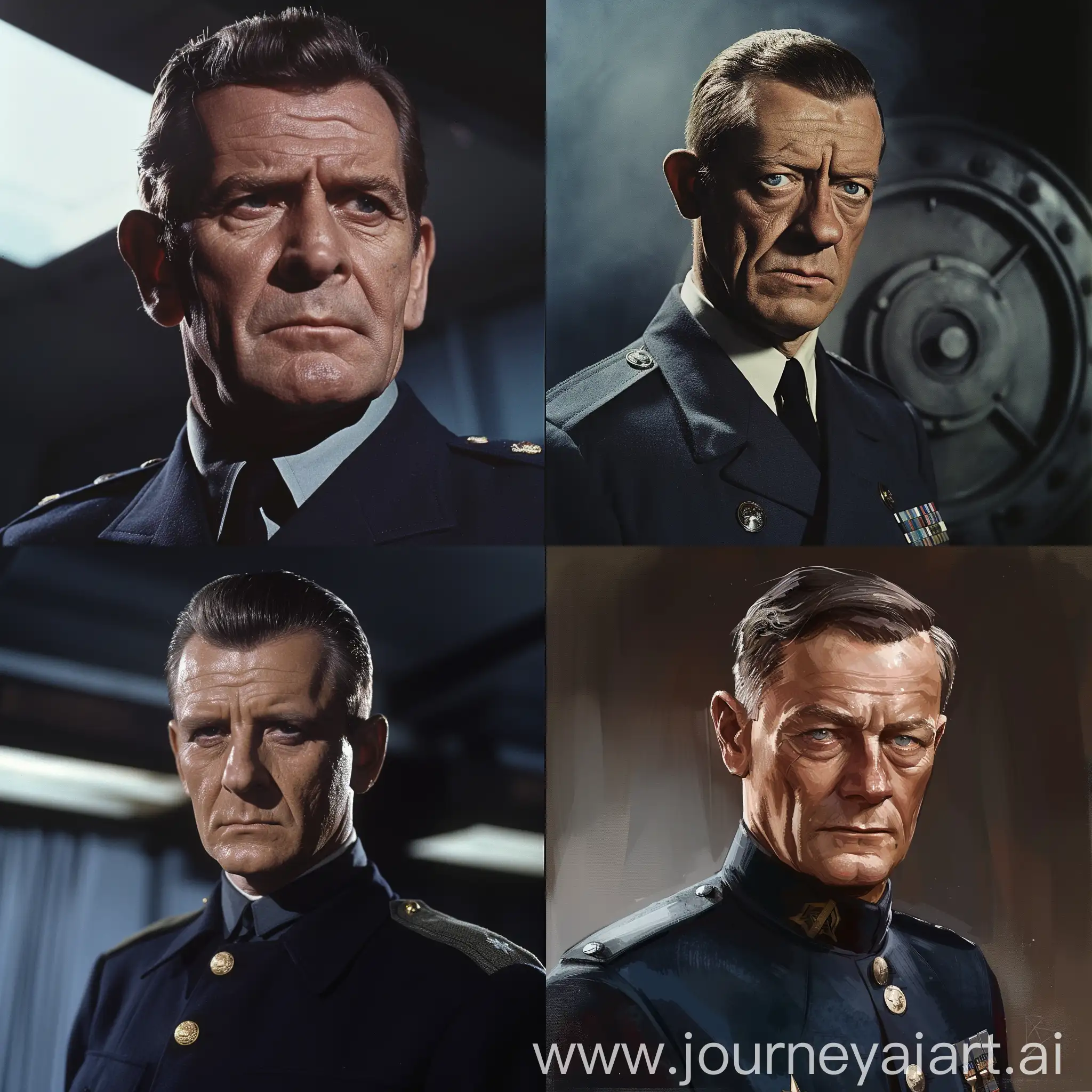 a pragmatic and no-nonsense figure with a keen eye for gadgets and weaponry. Unlike his portrayal in the films, where he's often depicted as older and more distinguished, in the novels, Major Boothroyd is described as a younger man, perhaps in his forties, with a military bearing.

Physically, Major Boothroyd is often portrayed as being of average height, with a fit and trim build befitting his military background. He typically wears the uniform of his service, reflecting his commitment to duty and professionalism. His hair is described as neat and cropped short, suggesting a practical approach to grooming.

While not as eccentric in appearance as his cinematic counterpart, Major Boothroyd exudes an air of authority and expertise in his field. His sharp eyes and no-nonsense demeanor convey his confidence and competence as he assists James Bond with the latest gadgets and equipment essential for his missions.

Overall, Major Boothroyd's physical appearance in the James Bond novels reflects his role as a capable and reliable ally to James Bond, providing the necessary tools for Bond's dangerous missions with efficiency and precision.