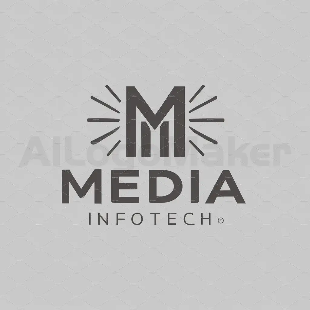 a logo design,with the text "Media Infotech", main symbol:Media Infotech,Moderate,be used in computer shop industry,clear background