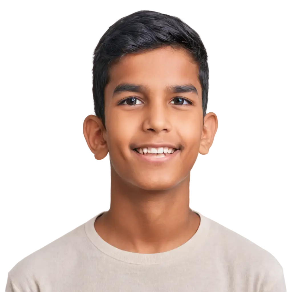 headshot image of indian boy raju