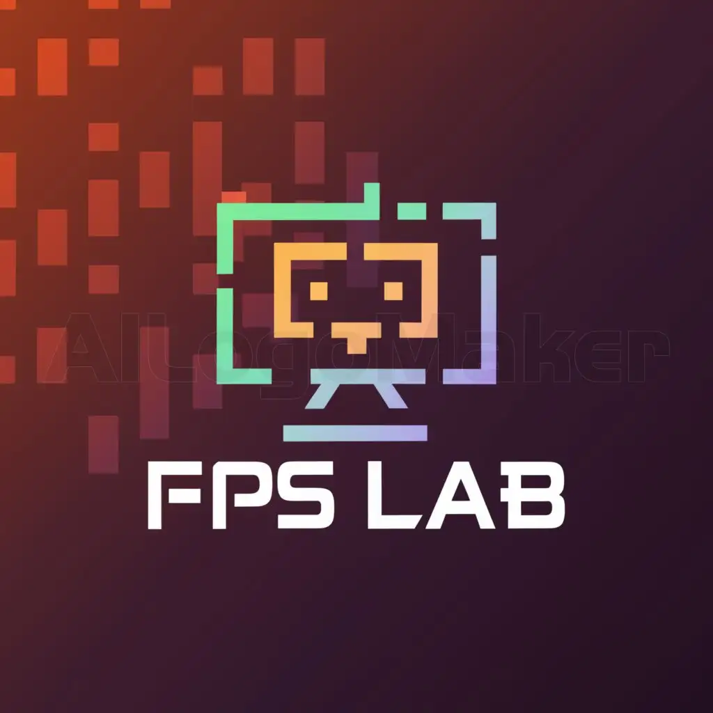 a logo design,with the text "FPS LAB", main symbol:gaming manitor,Moderate,be used in gaming industry,clear background