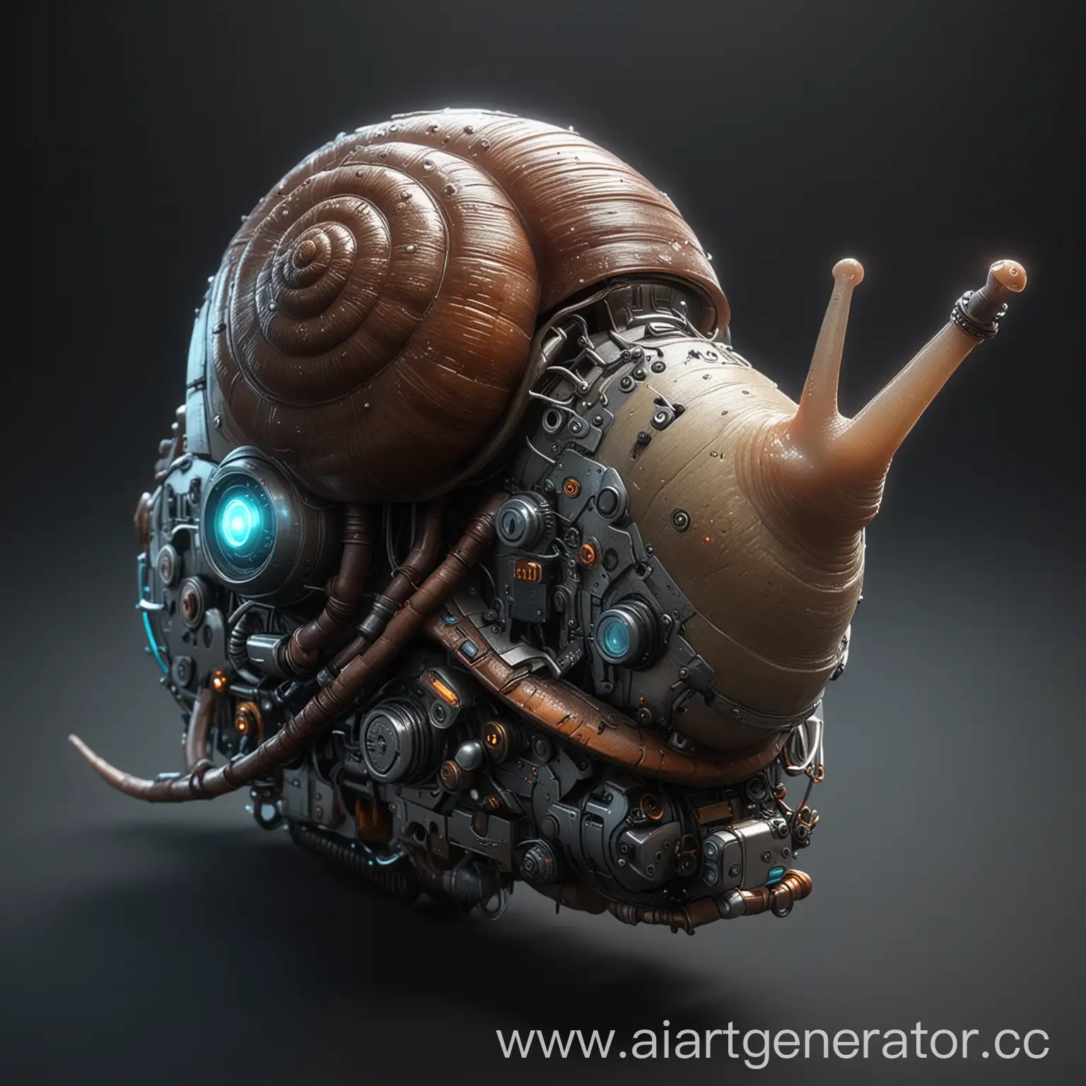 Cyberpunk-3D-Snail-with-Glowing-Technological-Elements