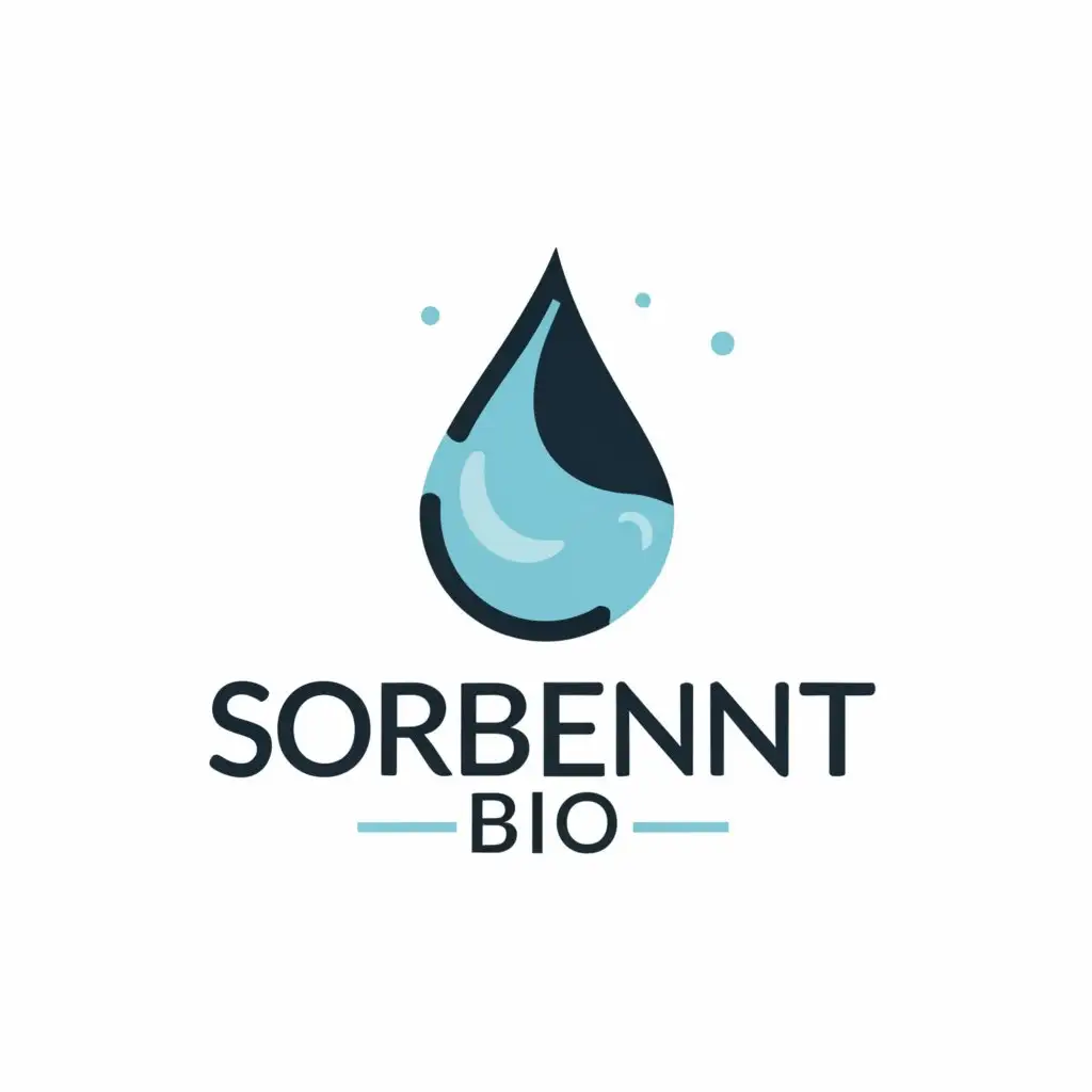 a logo design,with the text "Sorbent-Bio", main symbol:Drop, blot,Moderate,clear background