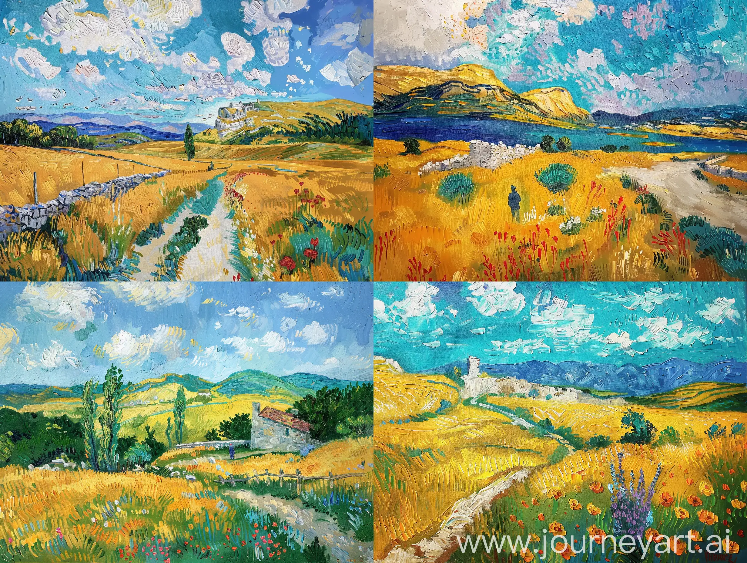 Vibrant-Van-Gogh-Style-Oil-Painting-of-Mountain-Landscape