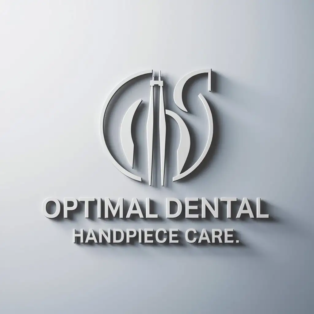 a logo design,with the text "Optimal Dental Handpiece Care", main symbol:dental tool,complex,clear background