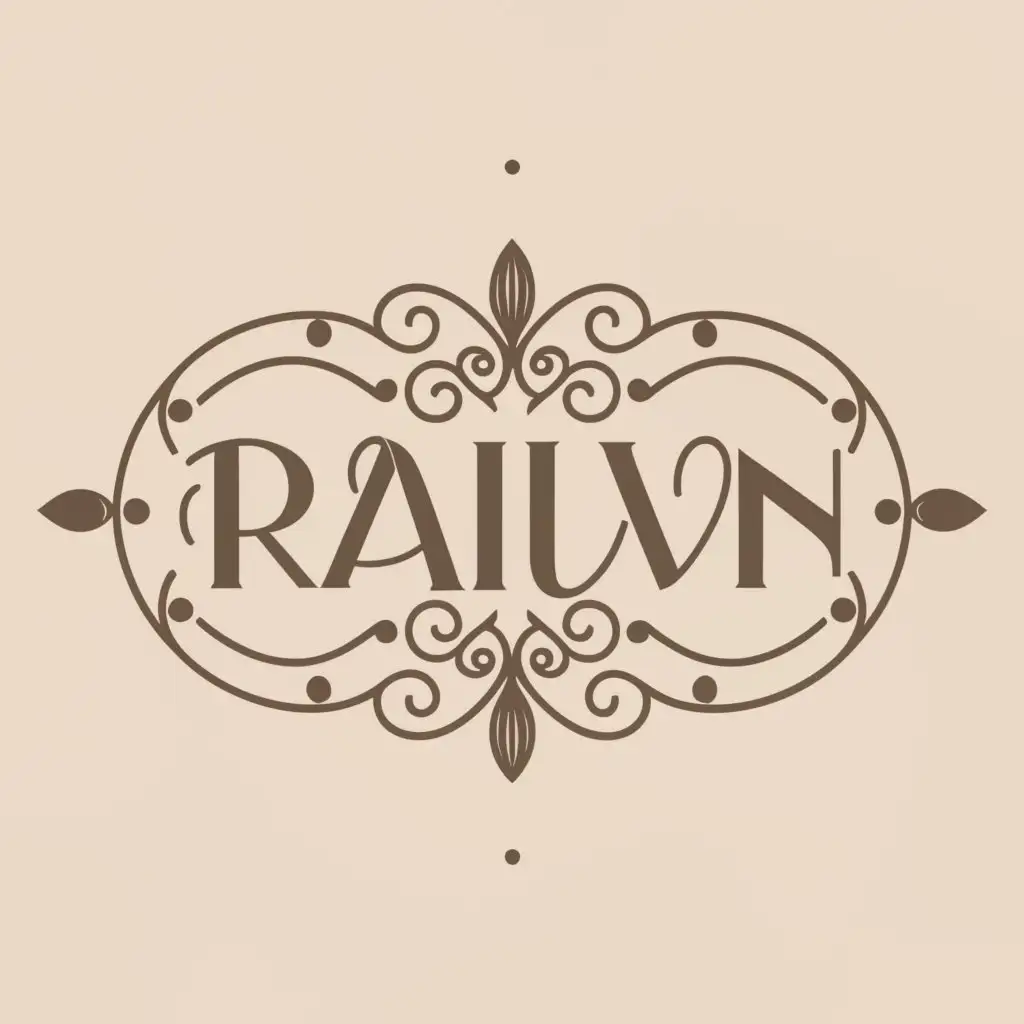 a logo design,with the text "RAIVN", main symbol:a logo design, with the text "RAIVN", main symbol: versatile and timeless, reflecting a modern aesthetic. Luxury Sophisticated,  sophisticated logo that encapsulates RAIVN's essence of luxury and quality.  RAIVN's new venture, RAIVN, aims to establish a luxury cleaning service catering predominantly to high-income households. While initially focused on boutique-style cleaning services, RAIVN is envisioned to expand its offerings to include handyman services, interior design, and staging services in the future. The logo should reflect,  comprehensive services, distinguishing itself from conventional competitors. This logo will play a crucial role in brand recognition,  meticulousness and eco-friendly practices. The design must also be adaptable enough to represent the brand as it evolves and expands into these additional services. • Develop a sophisticated, memorable logo that embodies the brand's values and vision. • Ensure the logo resonates with the target audience, reflecting exclusivity and luxury. • Create a versatile logo that is scalable and effective across various media and applications. • Color Palette: Warm, earthy tones (browns, whites, greys) to reflect a natural and premium feel. • Typography: Elegant and luxurious yet readable typeface that complements the logo mark. • Style: The logo should be clean, modern, and easily recognizable. It should work well both in full color and monochrome. Moderate, be used in Others industry, clear background,Moderate,be used in Others industry,clear background