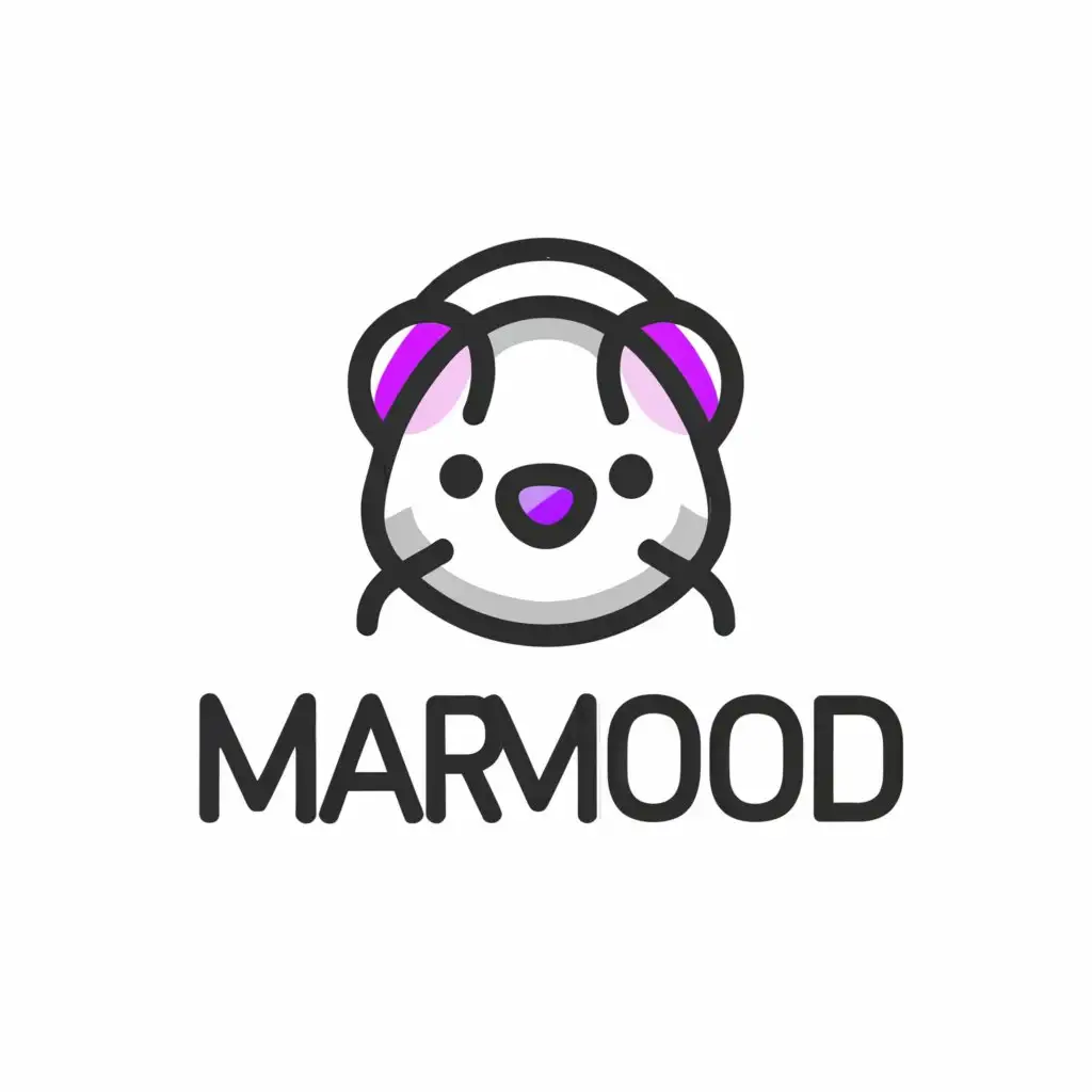 LOGO-Design-For-Marmood-Enchanting-Guinea-Pig-Music-Harmony-in-Black-and-Purple